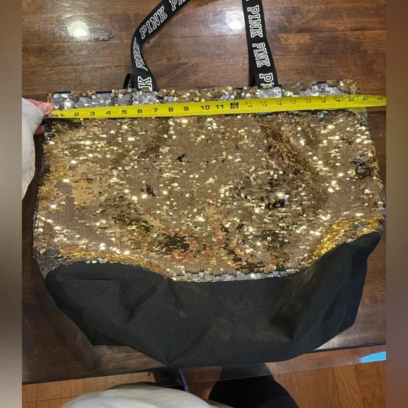 PINK Victorias Secret Sequin Tote - Picture 5 of 7